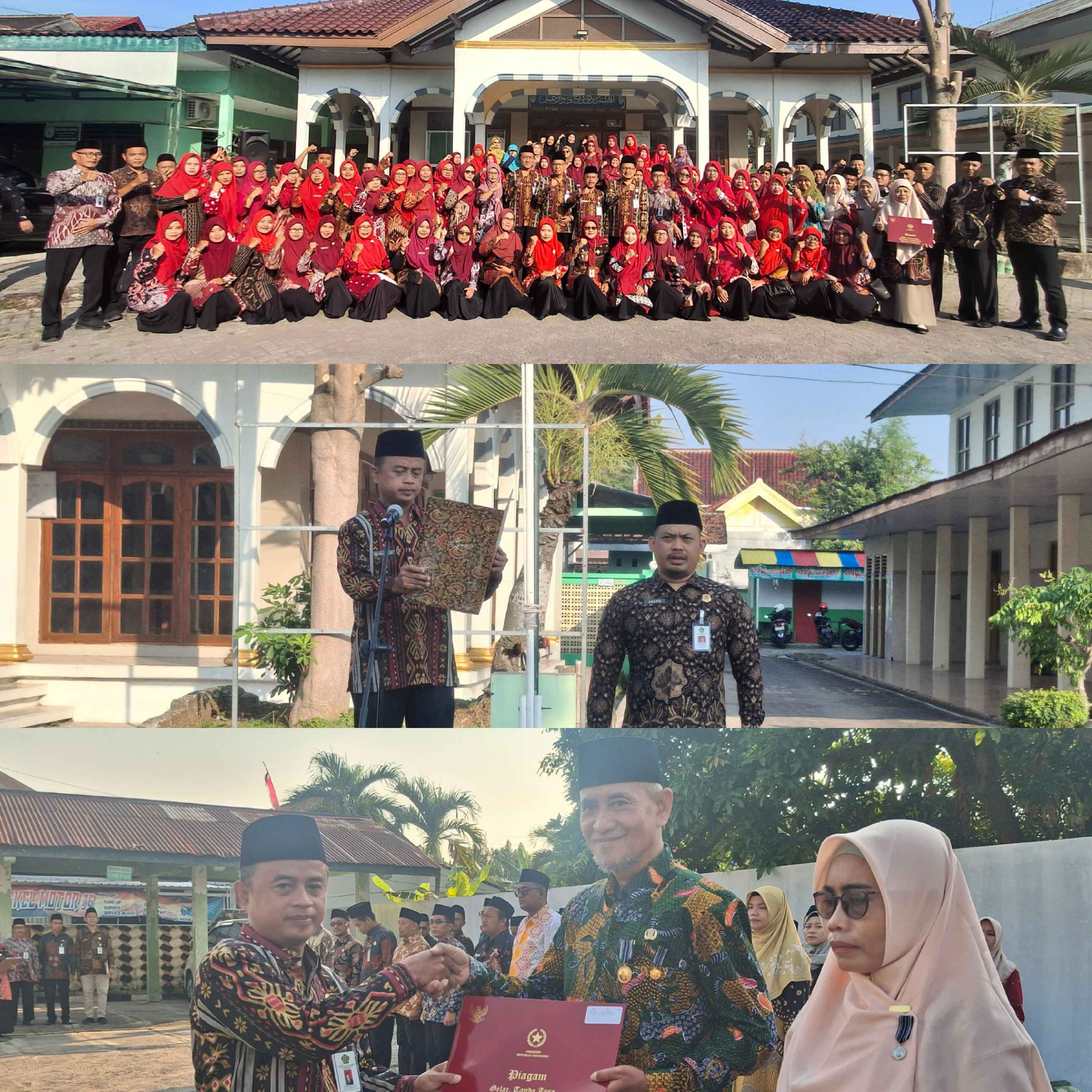 Kemenag Ngawi Gelar Upacara HUT ke-80 RI, 95 ASN Terima Satyalancana Karya Satya