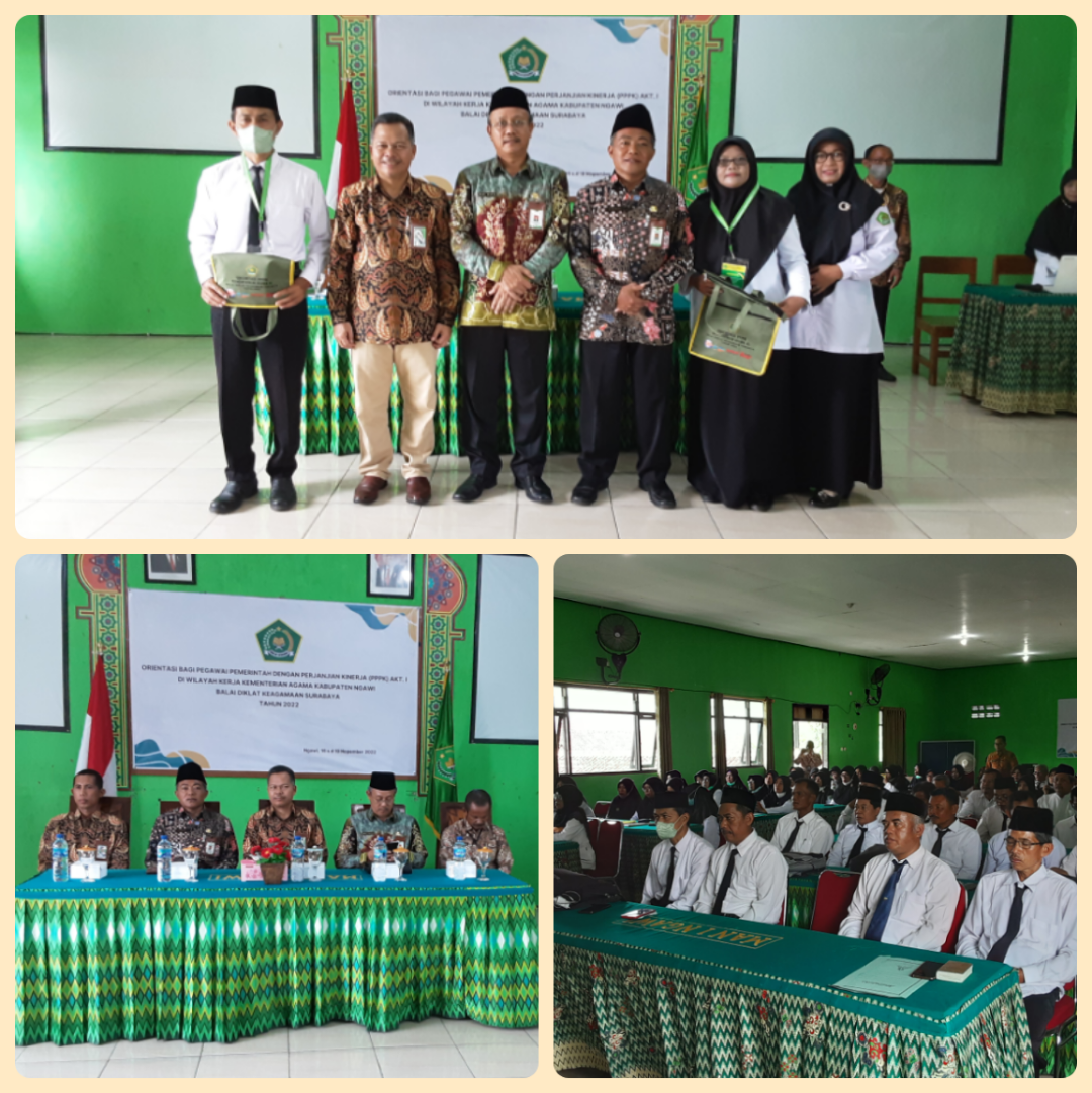 Pembukaan Orientasi Bagi PPPK Angkatan I Dan II BDK Surabaya Di Kemenag Ngawi