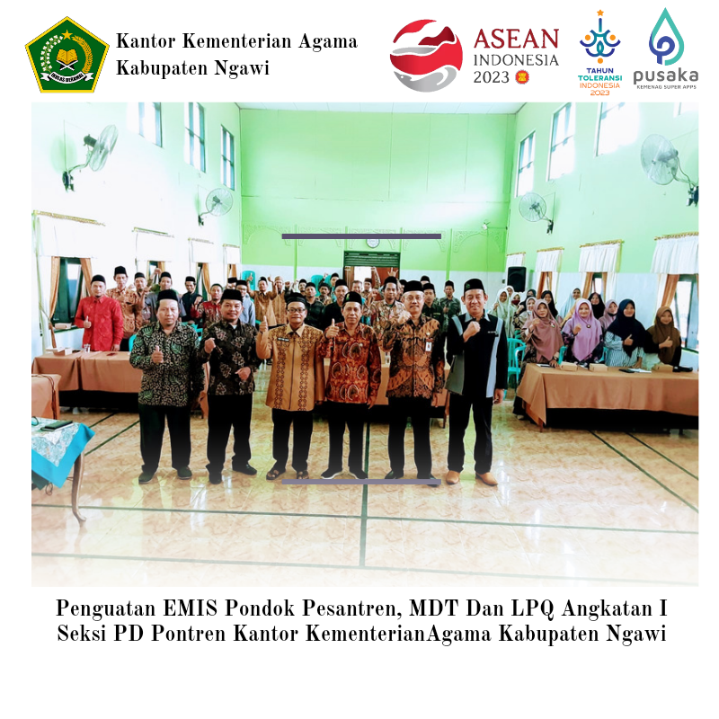 Penguatan EMIS Pondok Pesantren, MDT Dan LPQ Kankemenag Kab. Ngawi