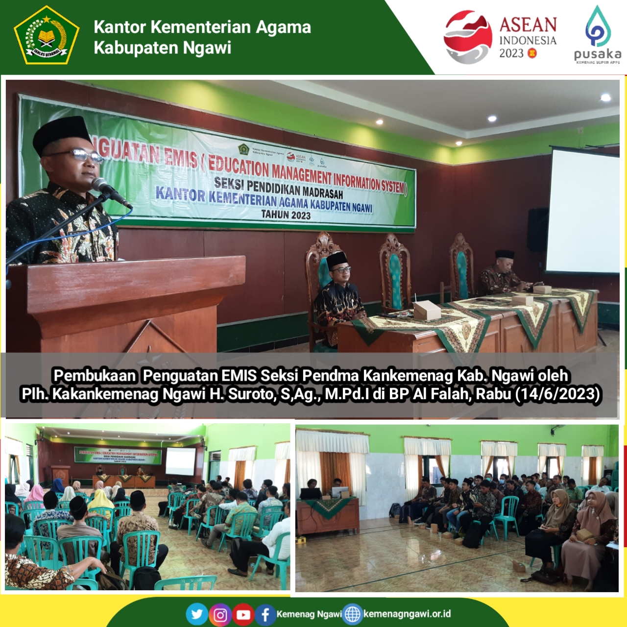 Penguatan Emis  Seksi Pendidikan Madrasah Kankemenag Ngawi 