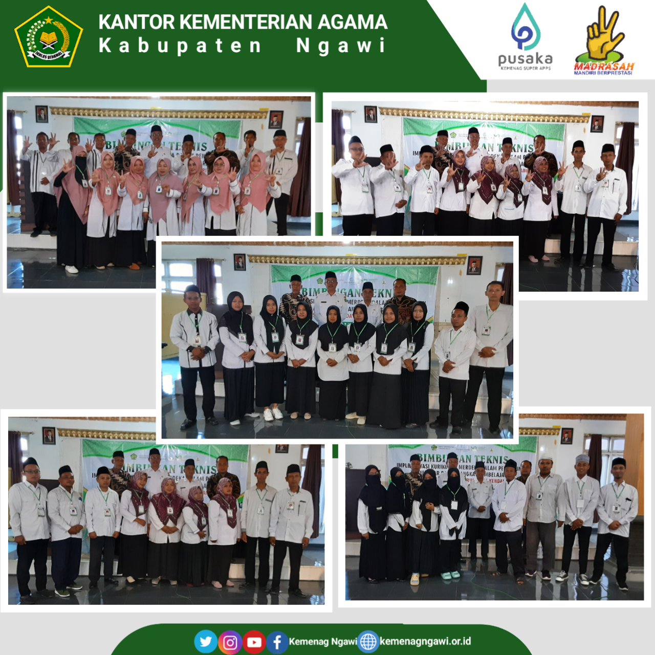 Kakankemenag Ngawi Buka Bimbingan Teknis Implementasi Kurikulum Merdeka