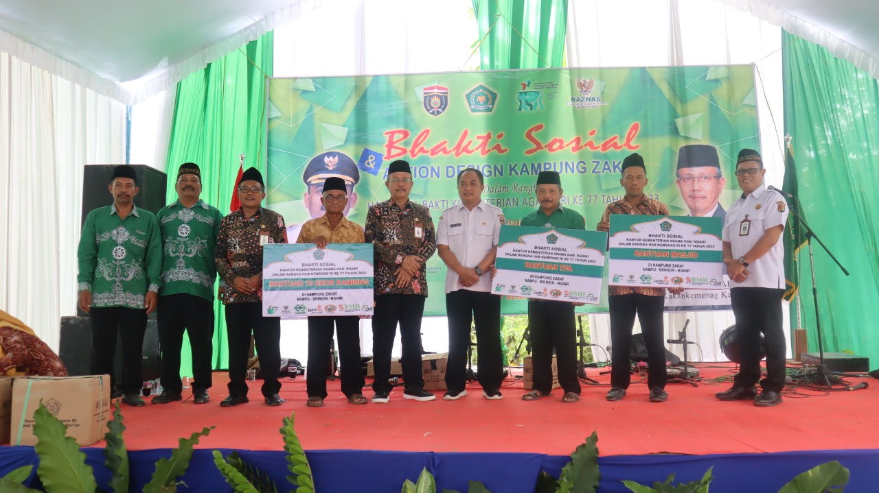 Bakti sosial Bhakti Sosial Dan Action Design Kampung Zakat Dalam Rangka HAB Kemenag R.I Ke 77