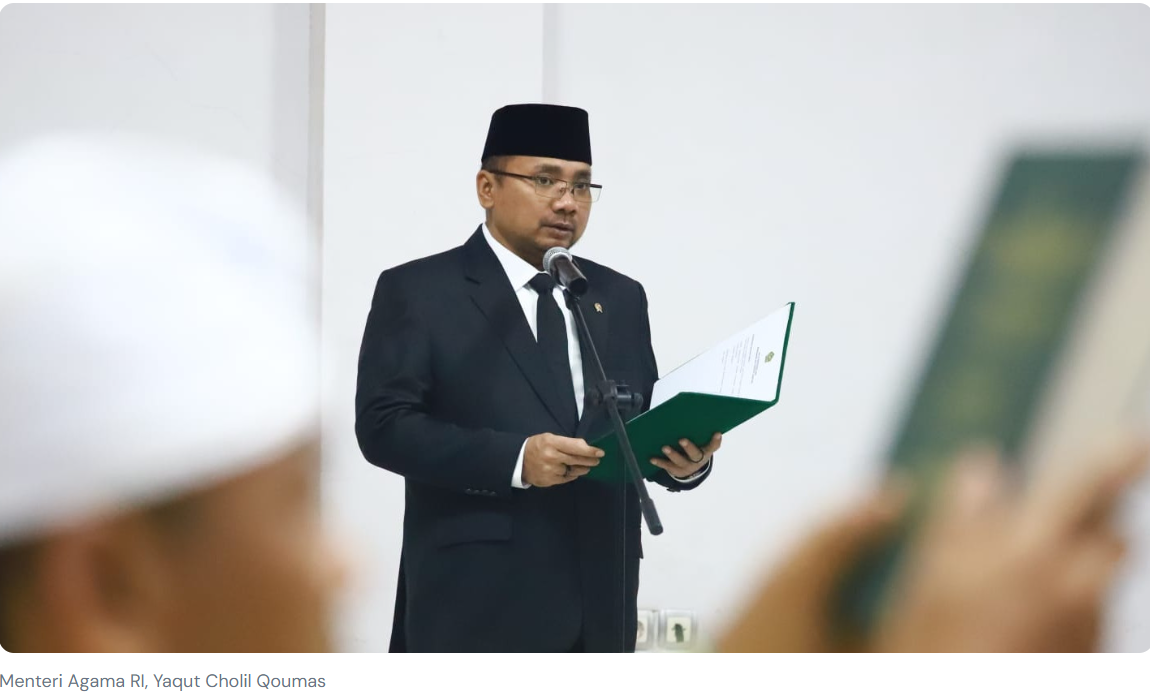 Menteri Agama RI Yaqut Cholil Qoumas Lantik 10 Pejabat Eselon II di UIN KHAS Jember