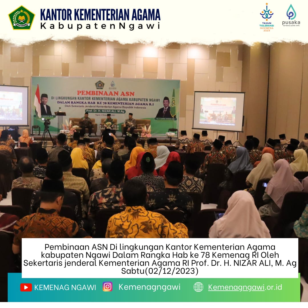 Pembinaan ASN Dalam Rangka HAB Ke 78 Kemenag R.I 