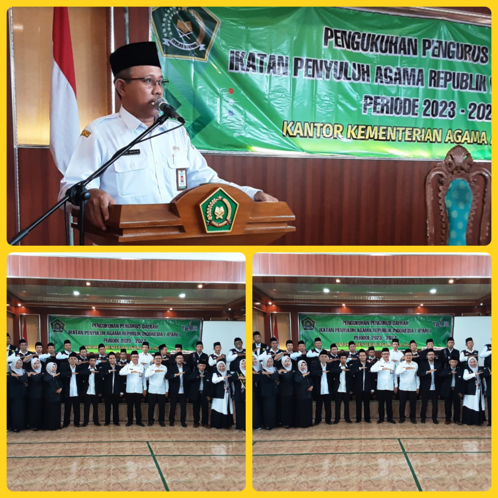 Kakankemenag Ngawi Kukuhkan PD IPARI Kab. Ngawi Periode 2023 - 2027