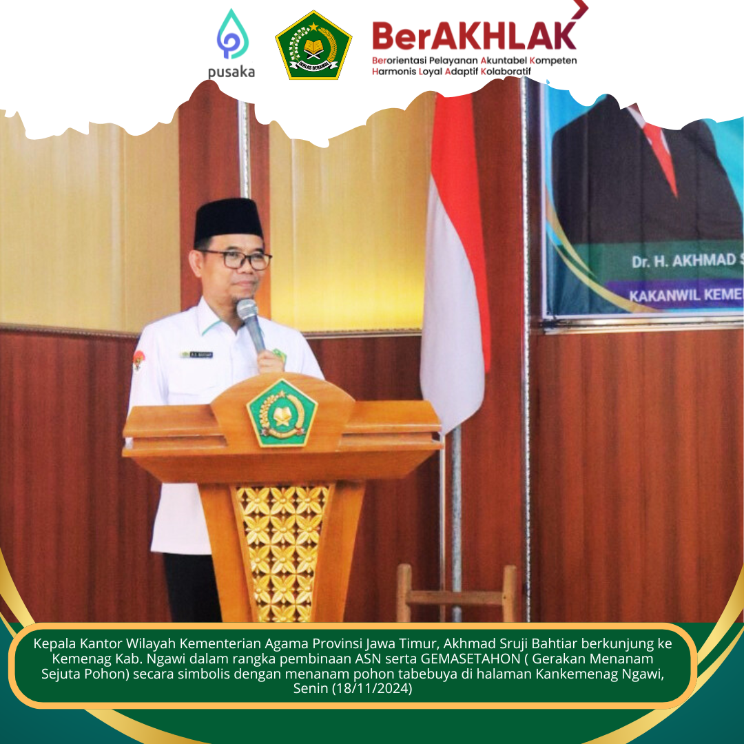 Pembinaan ASN Serta GEMASETAHON Di Kemenag Ngawi