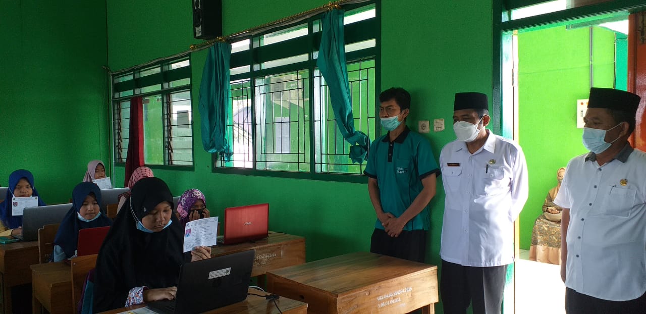 Kasi Pendma Kemenag Ngawi Tinjau KSMO Tahun 2021 Tingkat MI