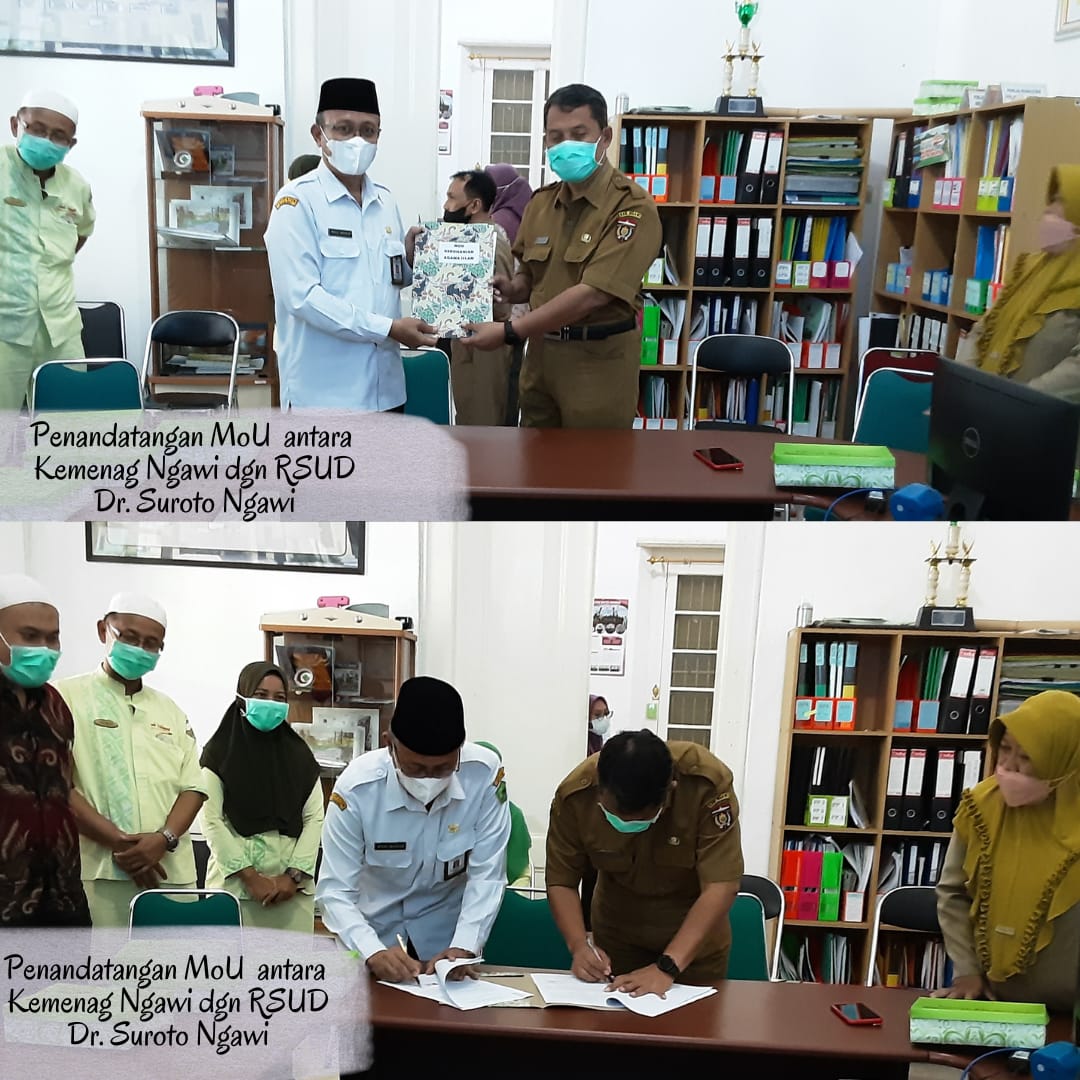 Kakankemenag Ngawi Tandatangani MoU Dengan RSUD Dr. Suroto Ngawi