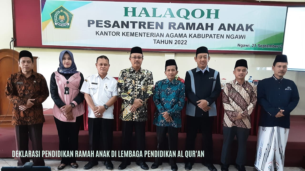 Deklarasi Pesantren Ramah Anak di Kemenag Ngawi