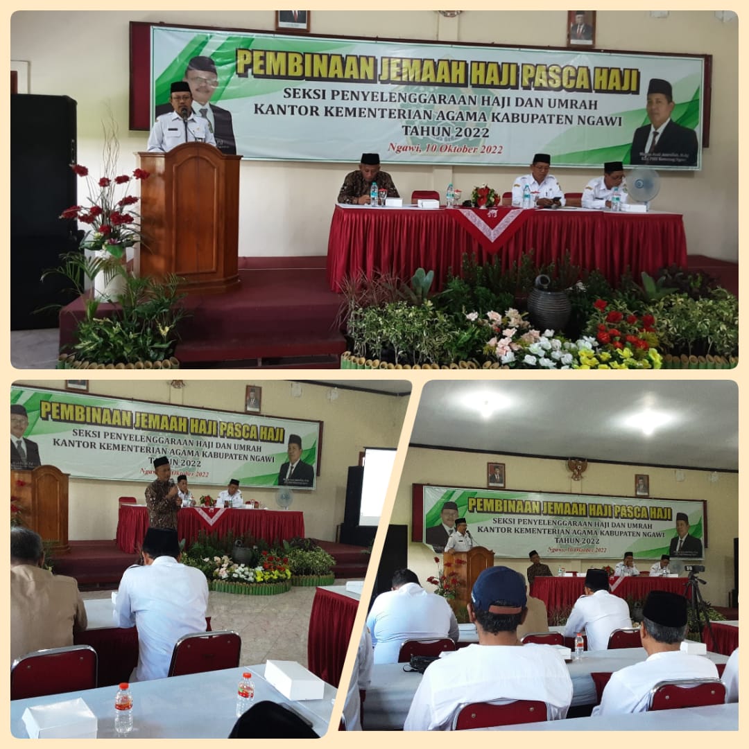 Pembinaan Jemaah Haji Pasca Haji Tahun 2022 Kankemenag Ngawi