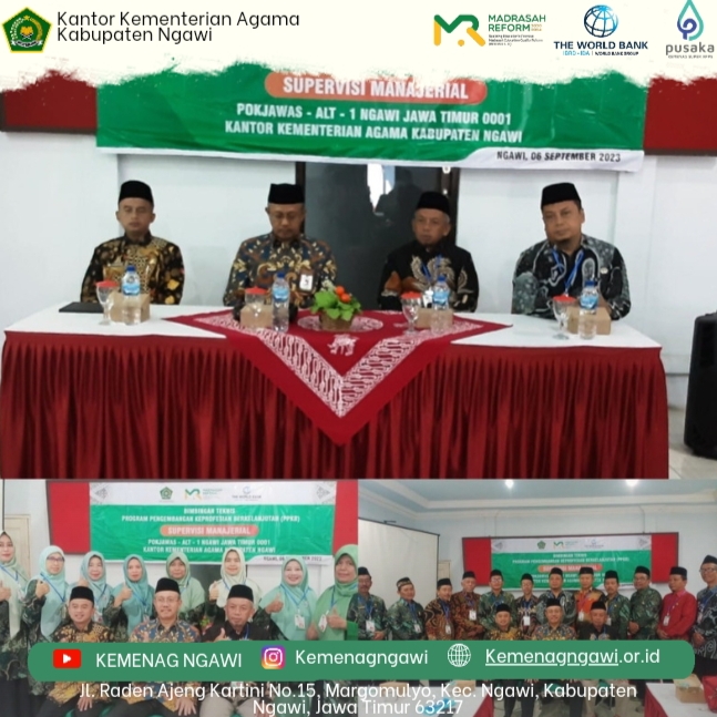 Bimtek PPKB Supervisi Manajerial Pokjawas Kankemenag Ngawi 2023 