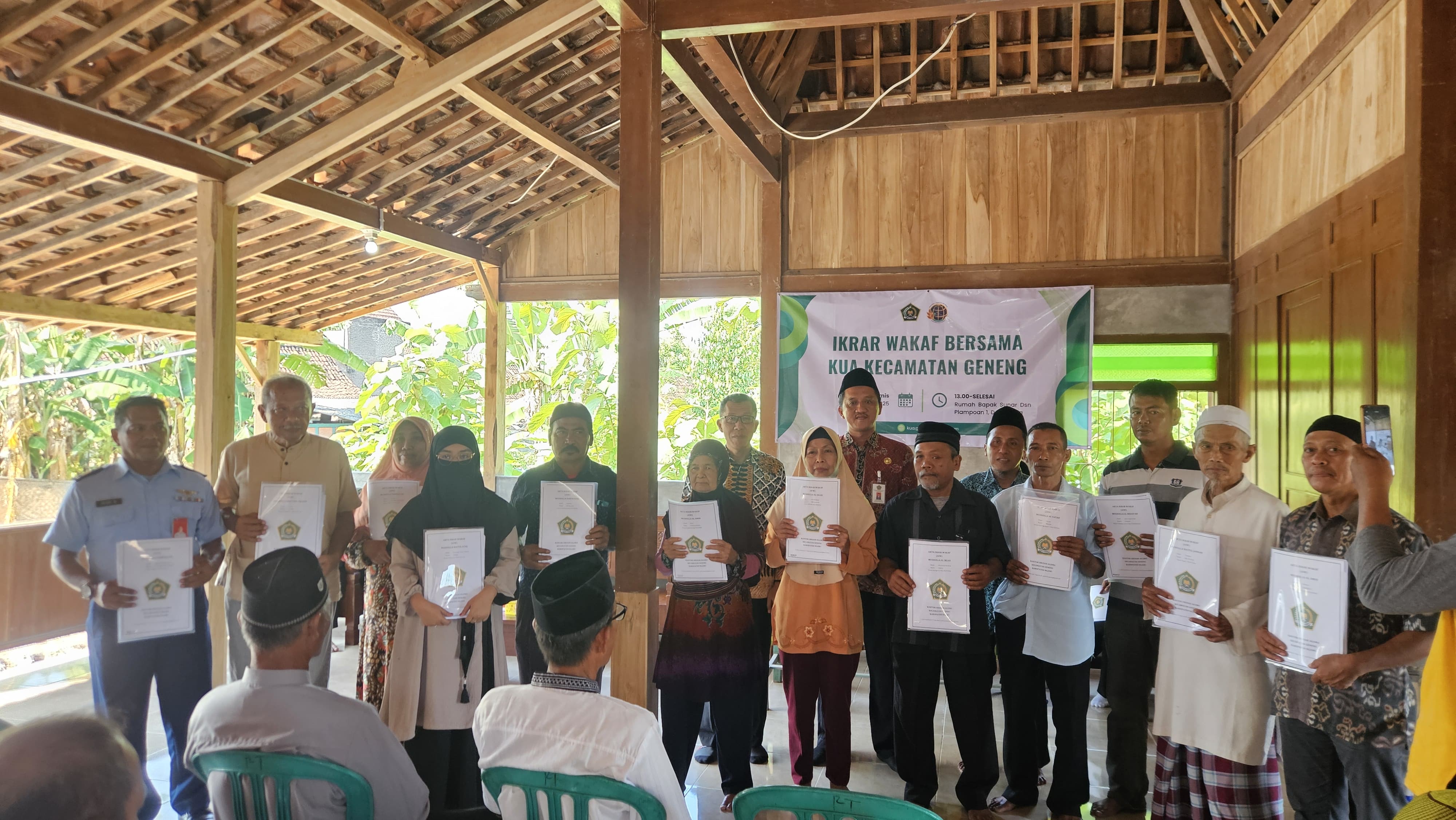 45 Ikrar Wakaf Masal Tercatat dalam Sepekan di Kabupaten Ngawi